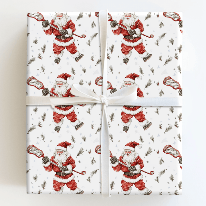 Laxing Through the Snow - Wrapping Paper - Aspen & Arlo