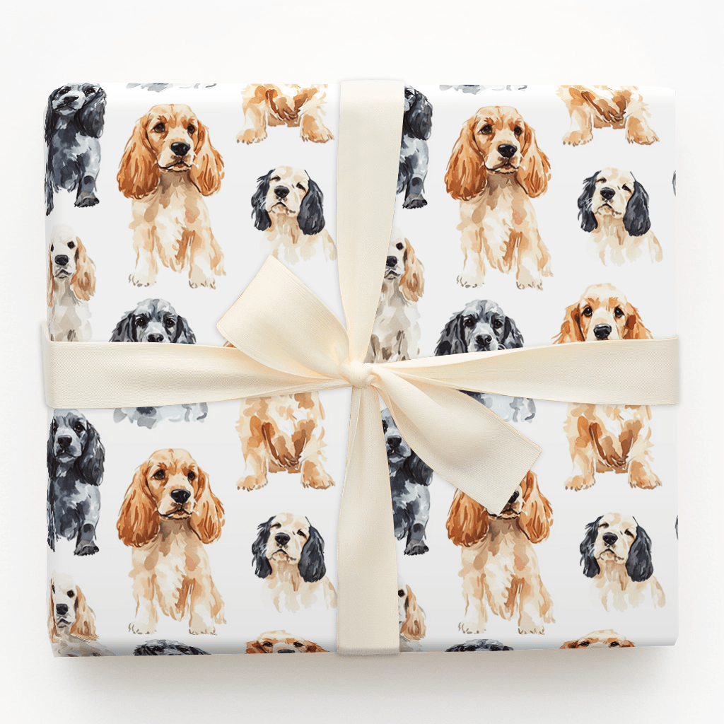 Spaniel Stares - Wrapping Paper - Aspen & Arlo