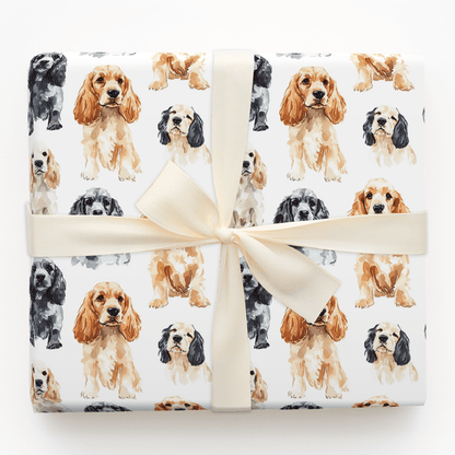 Spaniel Stares - Wrapping Paper - Aspen & Arlo