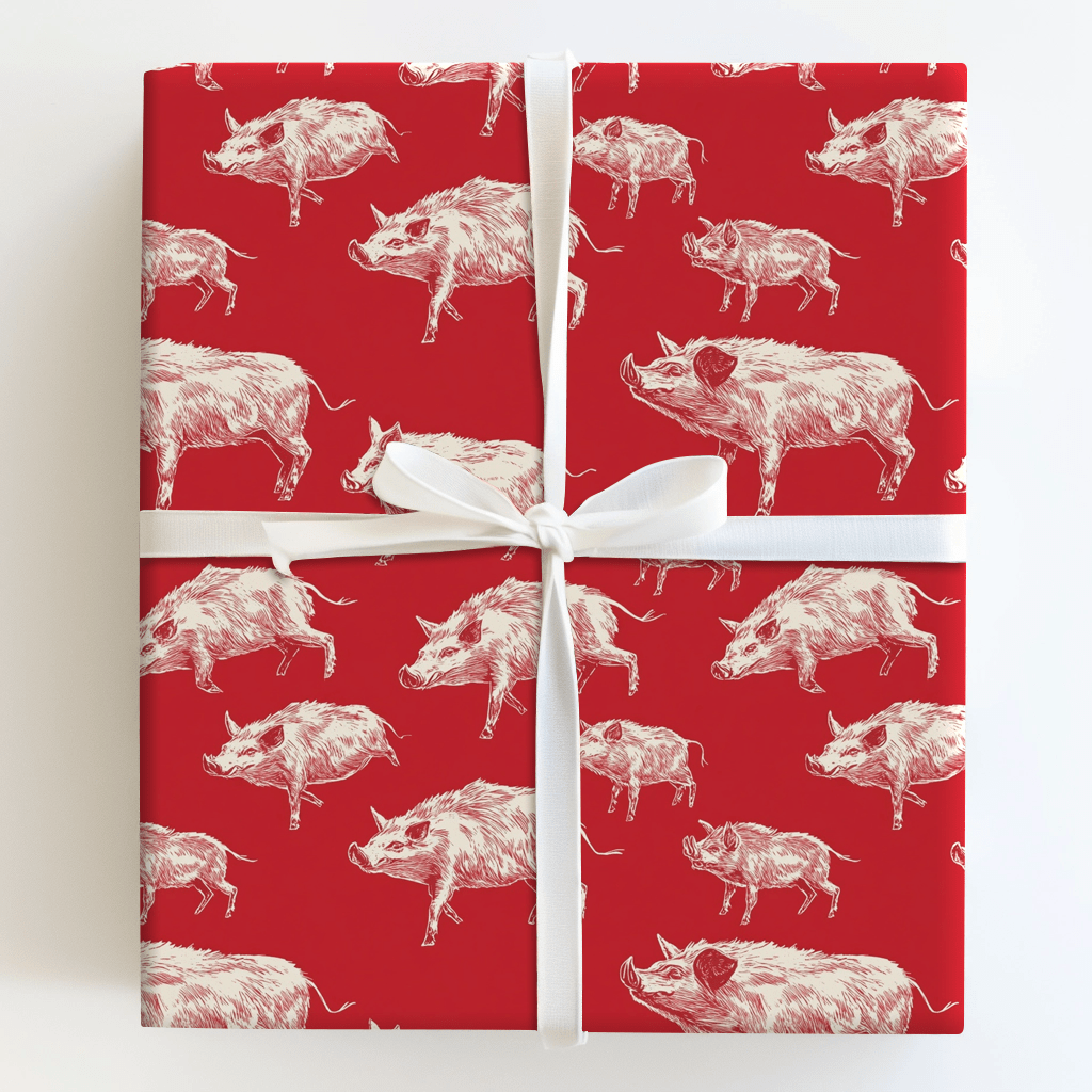 Red Victory Vibes - Wrapping Paper - Aspen & Arlo