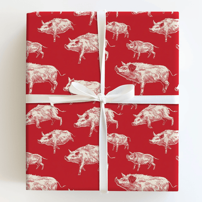 Red Victory Vibes - Wrapping Paper - Aspen & Arlo