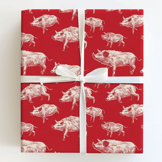 Red Victory Vibes - Wrapping Paper - Aspen & Arlo