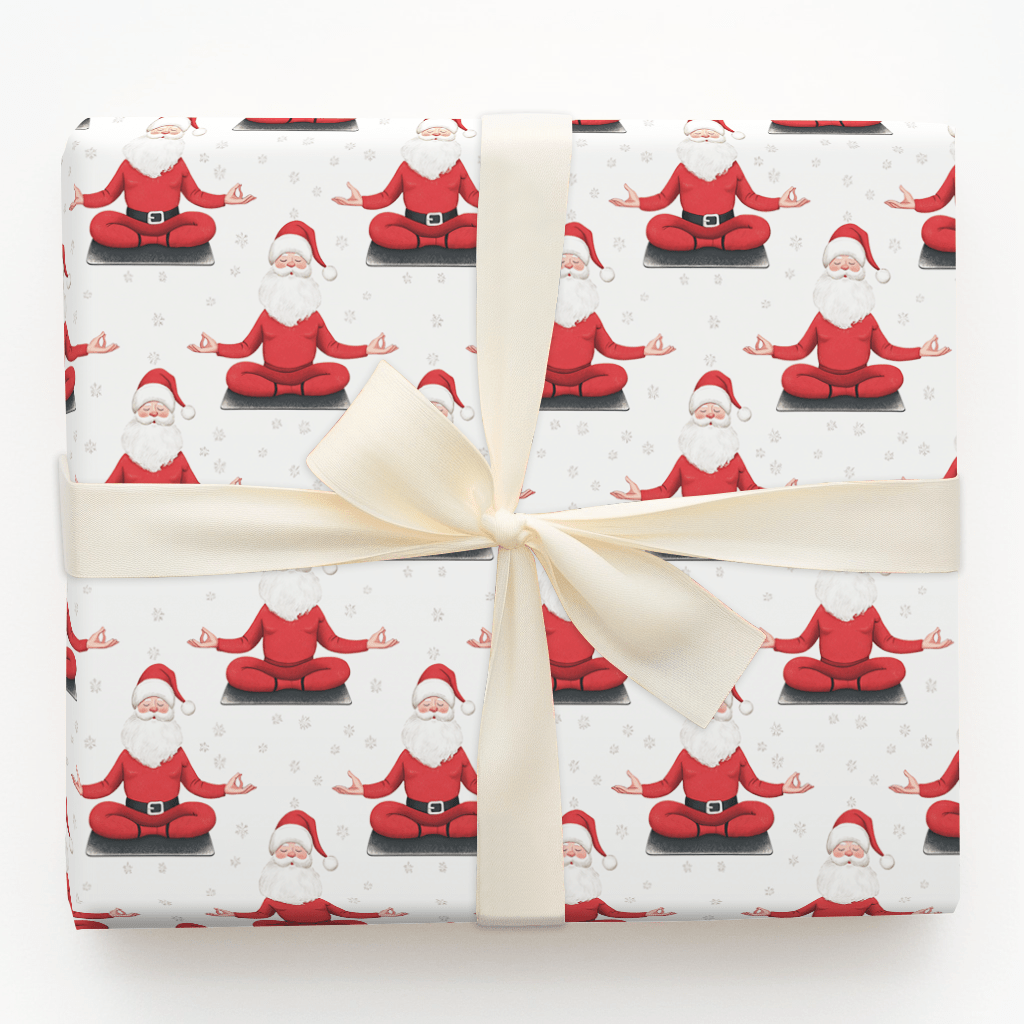Santa's Zen Zone - Wrapping Paper - Aspen & Arlo