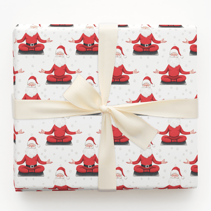 Santa's Zen Zone - Wrapping Paper - Aspen & Arlo