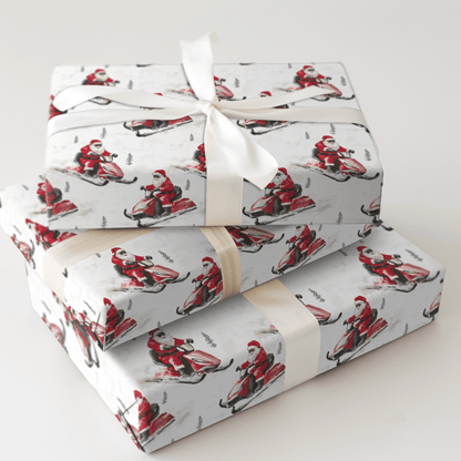 Santa's Speed - Wrapping Paper - Aspen & Arlo