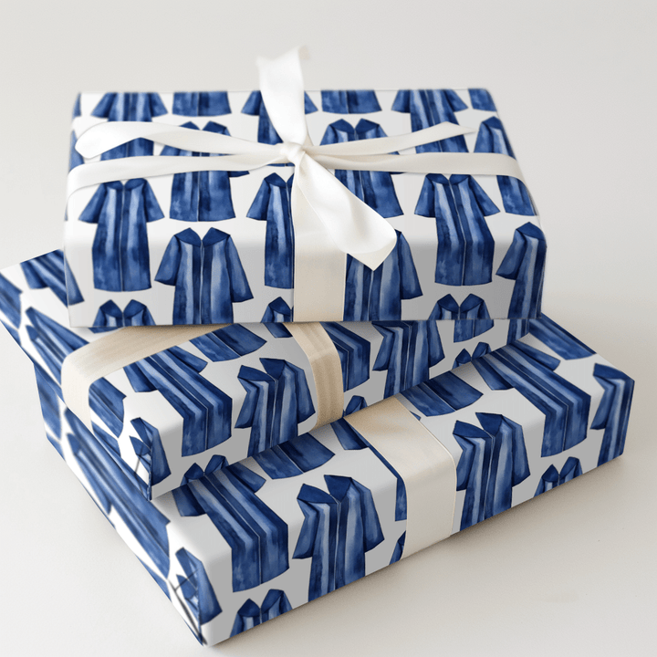 A Degree in Blue - Wrapping Paper - Aspen & Arlo