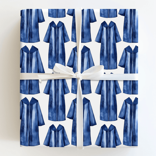 A Degree in Blue - Wrapping Paper - Aspen & Arlo