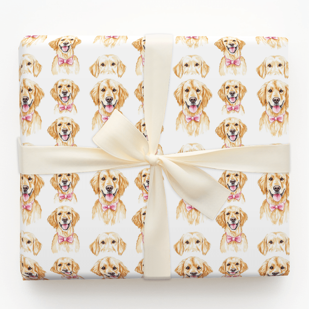 A Golden Big Sister - Wrapping Paper - Aspen & Arlo