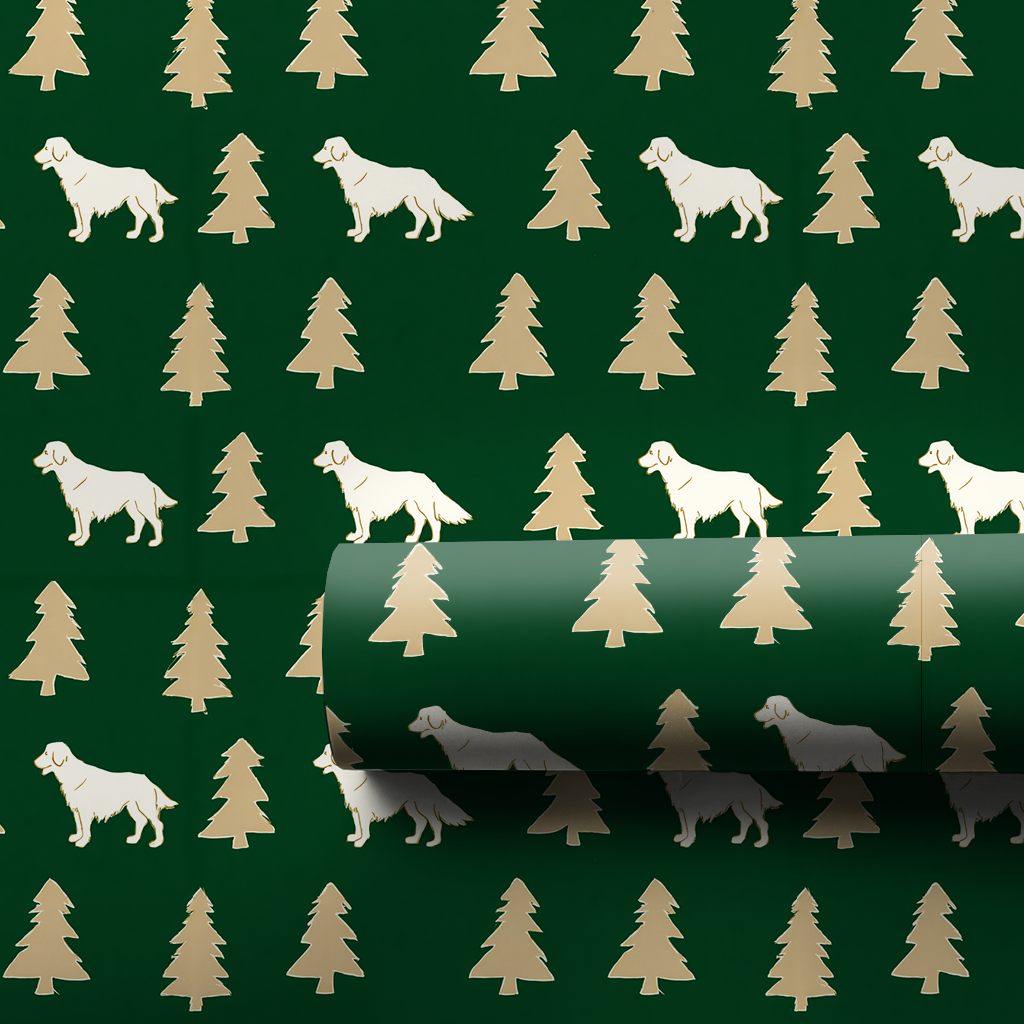 Golden Retriever Tree Silhouettes