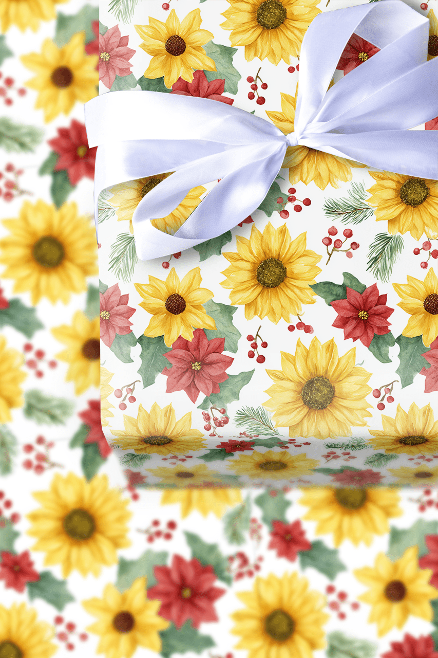 Sunflower on Point - Wrapping Paper - Aspen & Arlo
