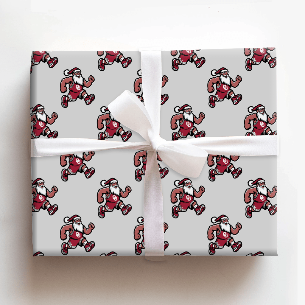 Full Court Frost – OU Edition - Wrapping Paper - Aspen & Arlo