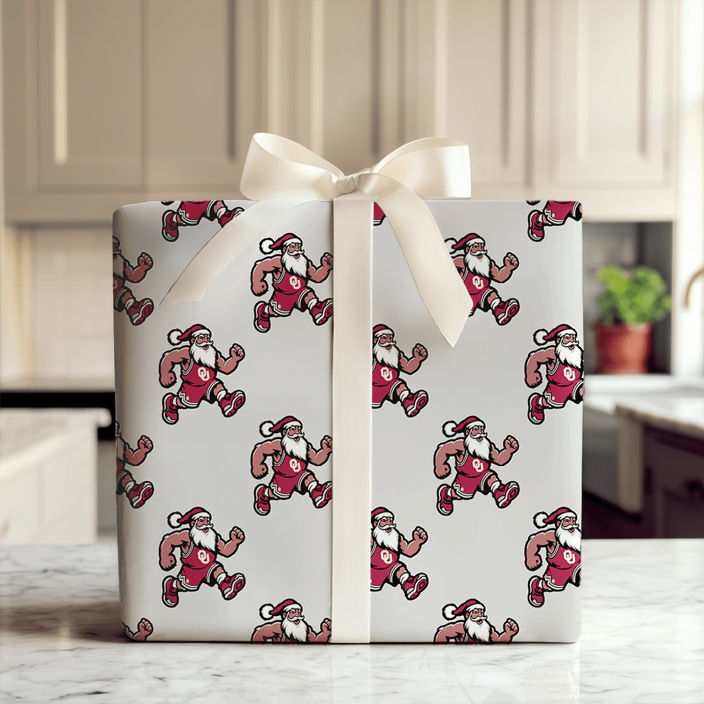 Full Court Frost – OU Edition - Wrapping Paper - Aspen & Arlo