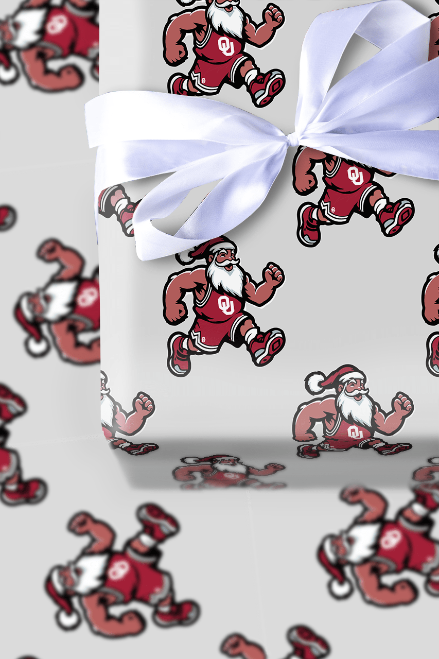 Full Court Frost – OU Edition - Wrapping Paper - Aspen & Arlo