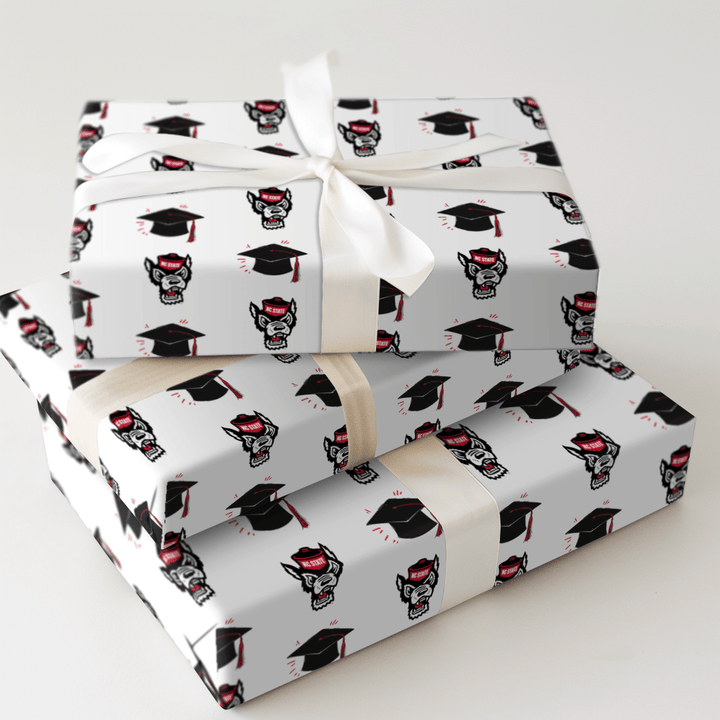 Hats Off to NC State Grad - Wrapping Paper - Aspen & Arlo