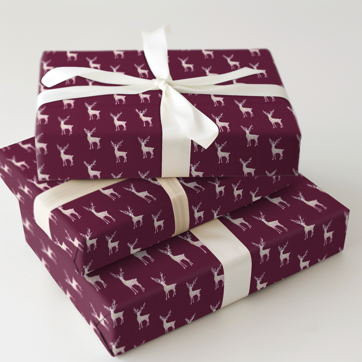 Pastel and Merlot Reindeer
