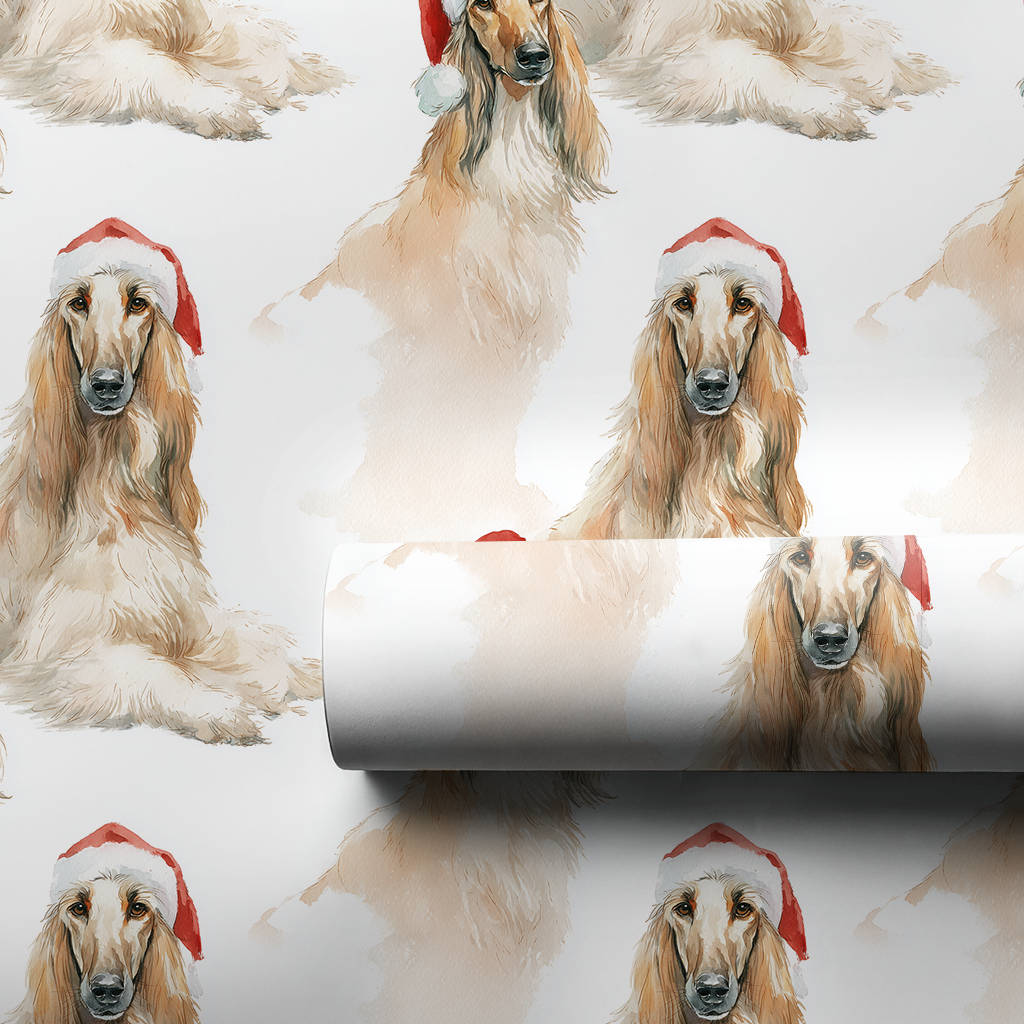 Afghan Hound Claus