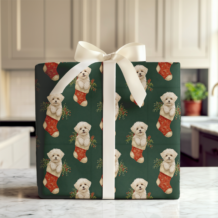 Stocking Stuffed with Maltese