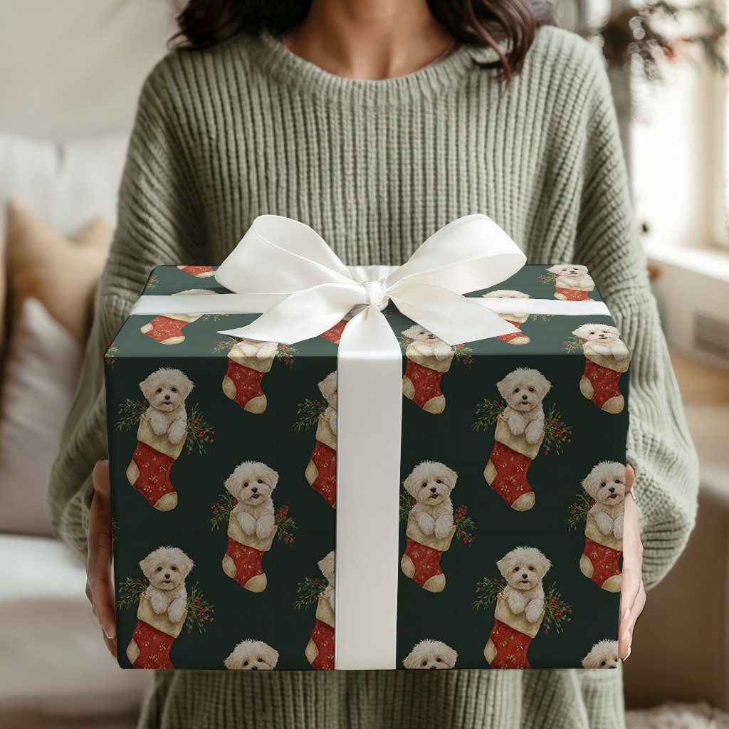 Stocking Stuffed with Maltese