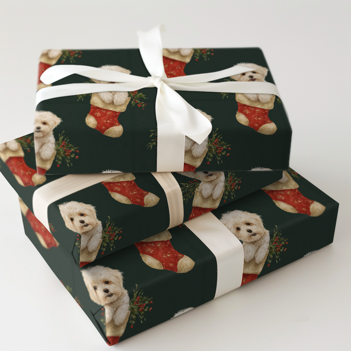 Stocking Stuffed with Maltese