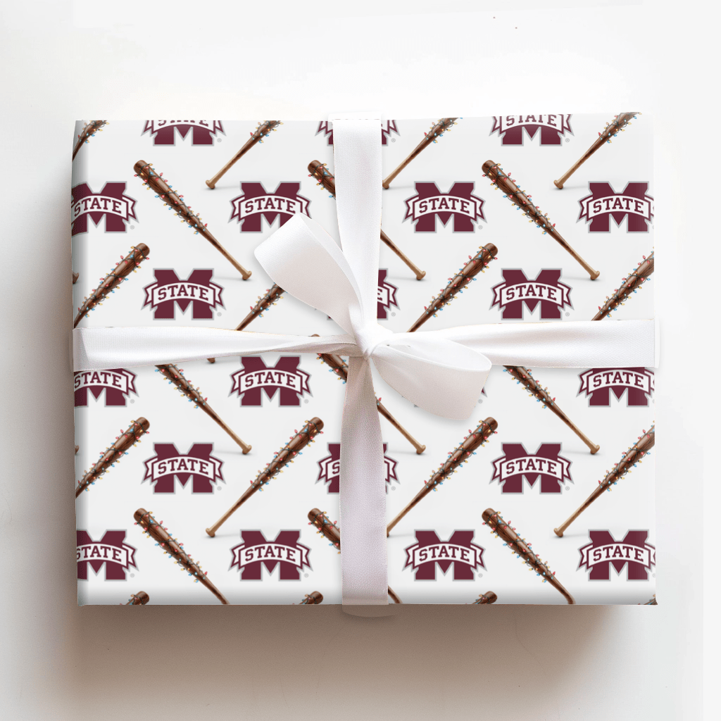 Jingle Ballpark Bulldogs - Wrapping Paper - Aspen & Arlo