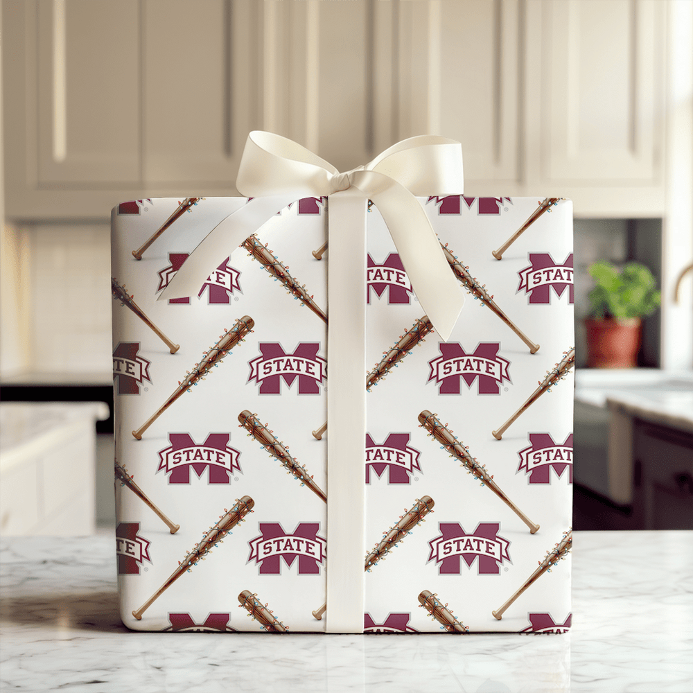 Jingle Ballpark Bulldogs - Wrapping Paper - Aspen & Arlo
