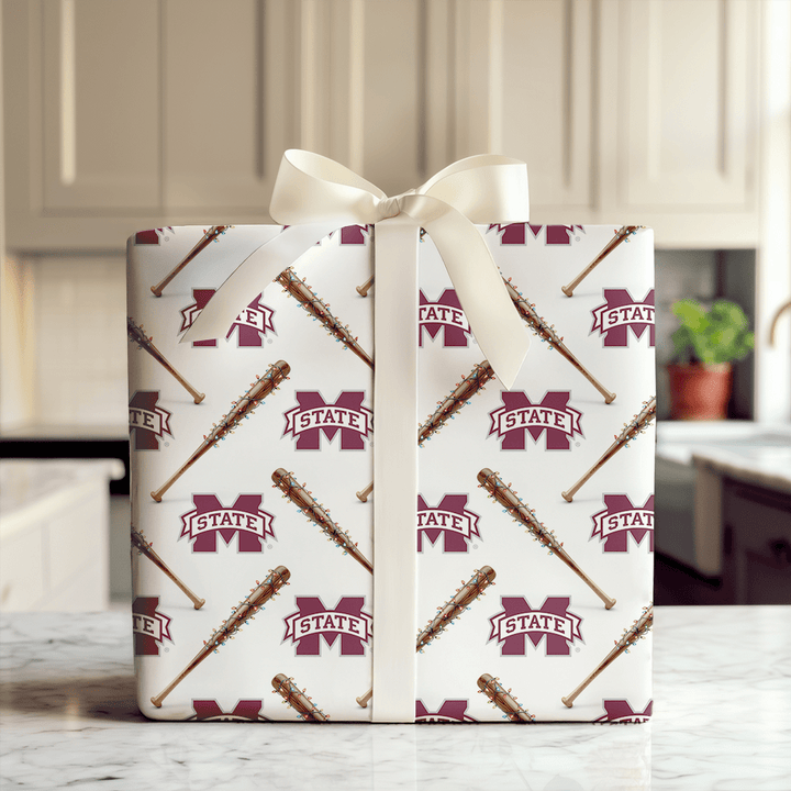 Jingle Ballpark Bulldogs - Wrapping Paper - Aspen & Arlo