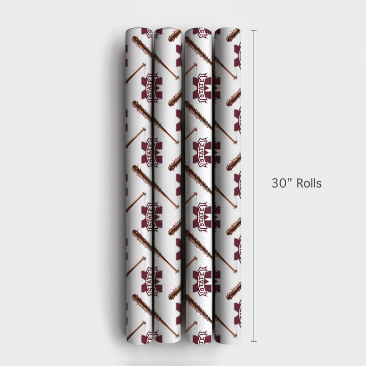Jingle Ballpark Bulldogs - Wrapping Paper - Aspen & Arlo