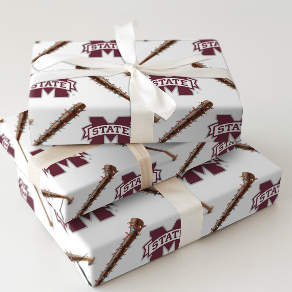 Jingle Ballpark Bulldogs - Wrapping Paper - Aspen & Arlo