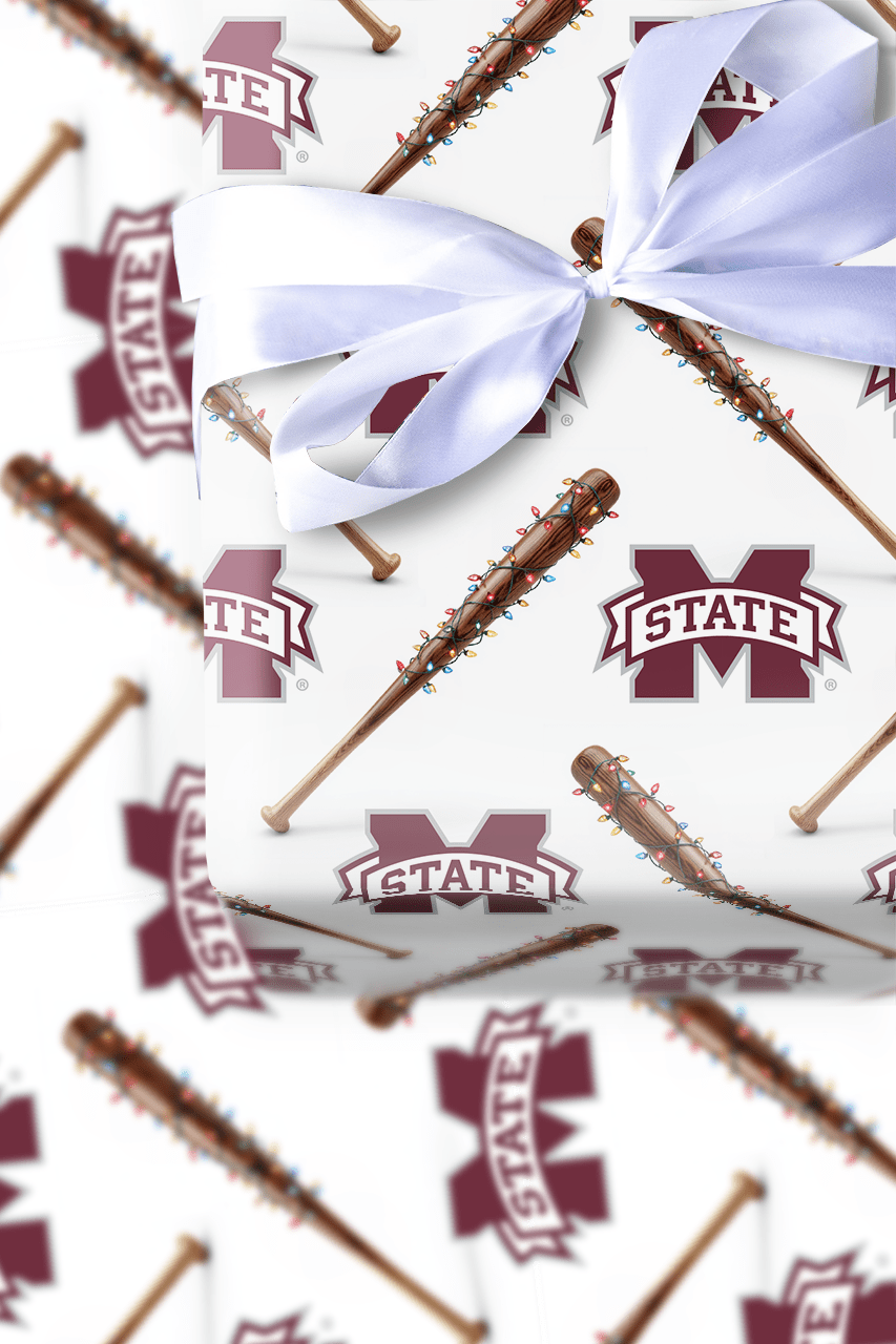 Jingle Ballpark Bulldogs - Wrapping Paper - Aspen & Arlo