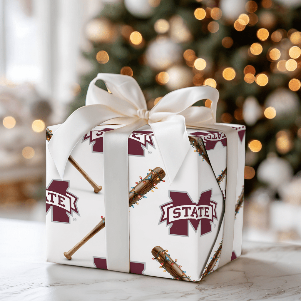 Jingle Ballpark Bulldogs - Wrapping Paper - Aspen & Arlo