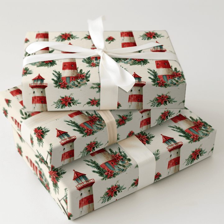 Lighthouse Vintage - Wrapping Paper - Aspen & Arlo