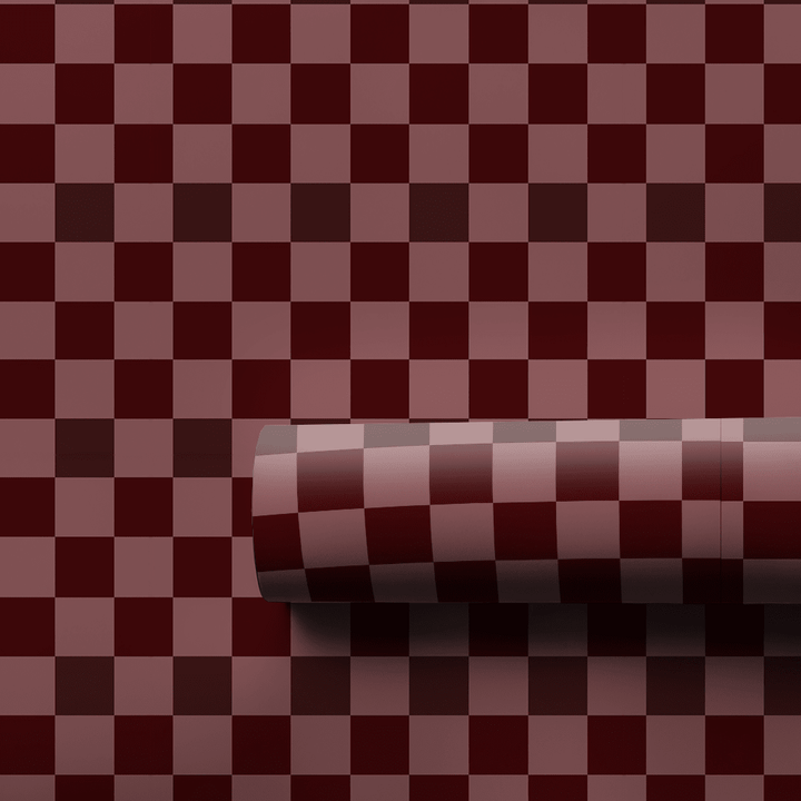 Cranberry Check - Wrapping Paper - Aspen & Arlo