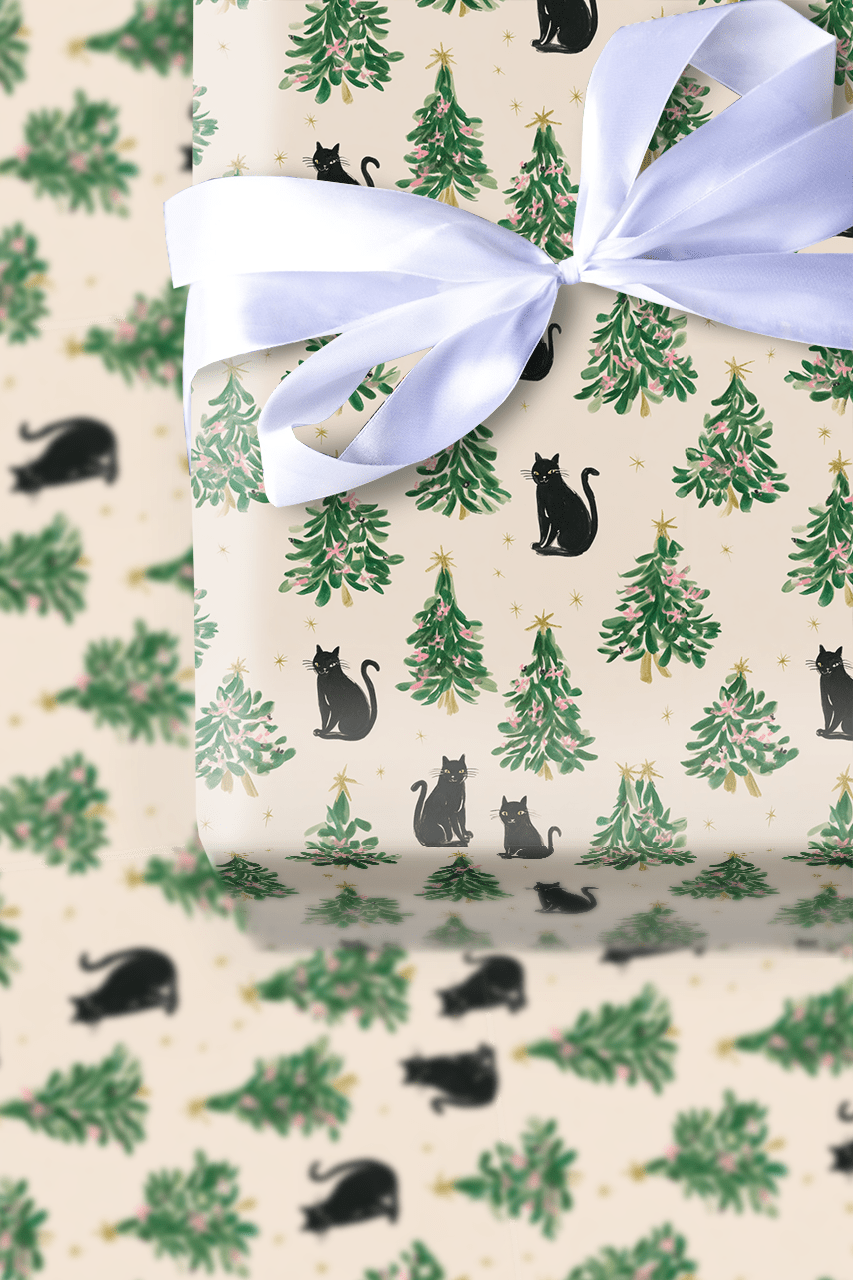 Fur Night - Wrapping Paper - Aspen & Arlo