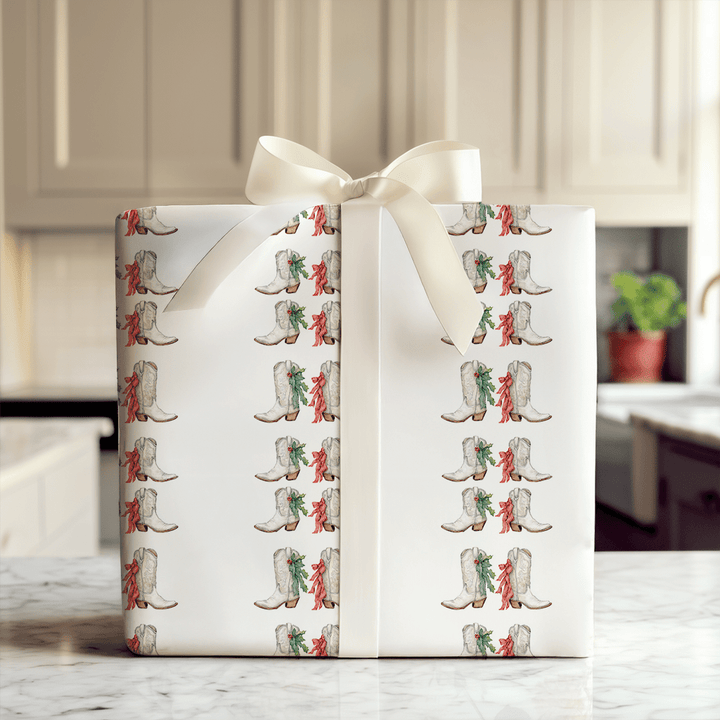 Boot Scootin Noel - Wrapping Paper - Aspen & Arlo