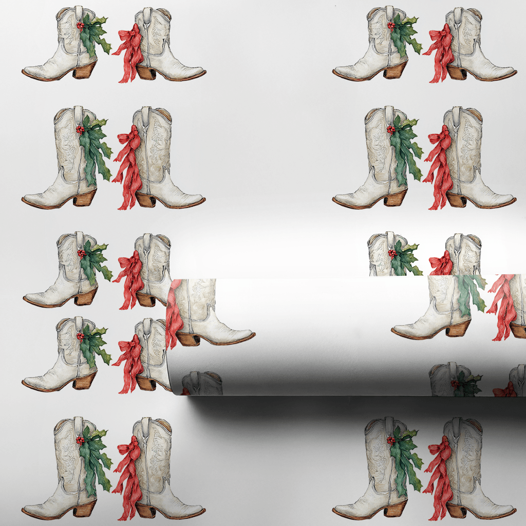 Boot Scootin Noel - Wrapping Paper - Aspen & Arlo