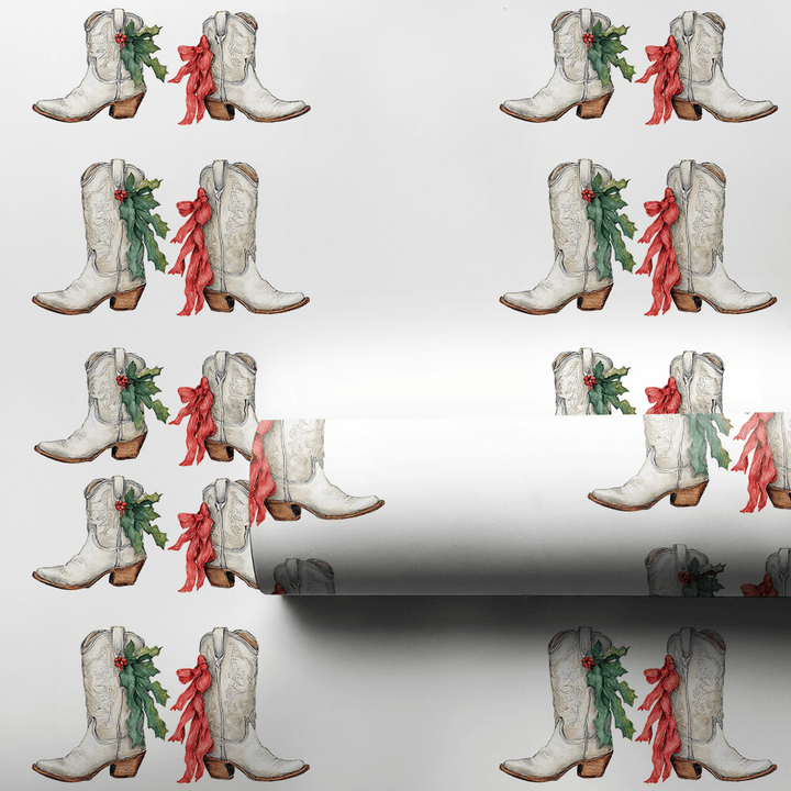 Boot Scootin Noel - Wrapping Paper - Aspen & Arlo
