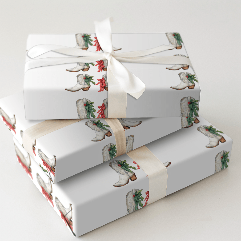 Boot Scootin Noel - Wrapping Paper - Aspen & Arlo