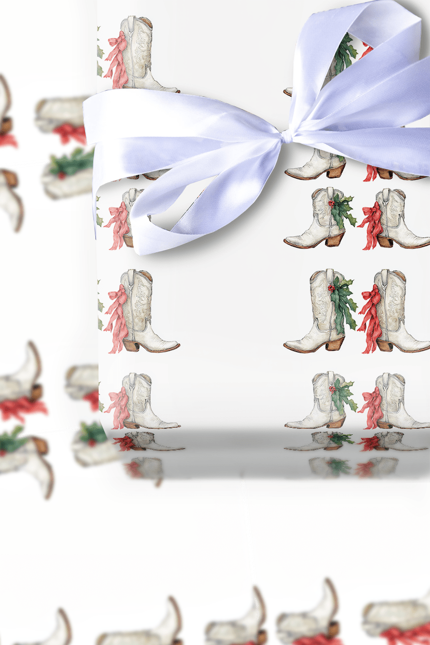 Boot Scootin Noel - Wrapping Paper - Aspen & Arlo