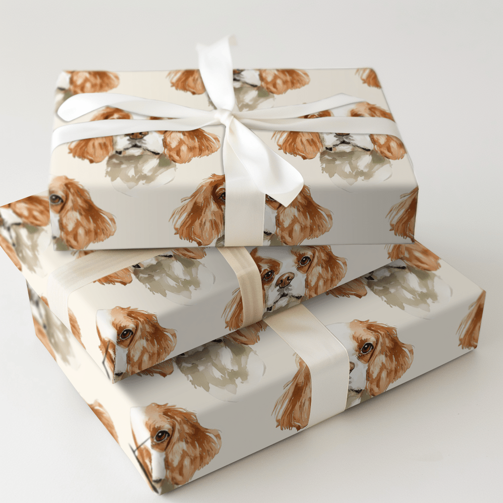 Cavalierly Adorable - Wrapping Paper - Aspen & Arlo