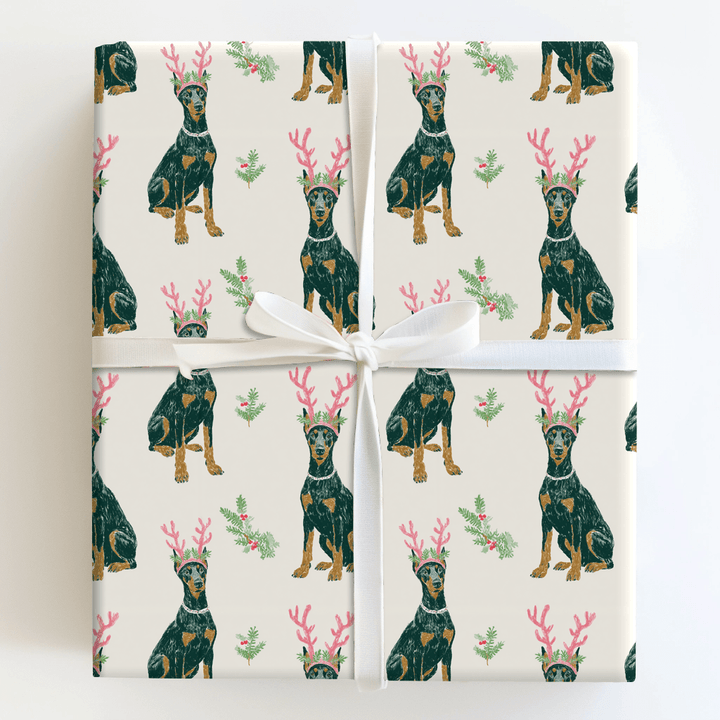 Dashing Dobermans - Wrapping Paper - Aspen & Arlo