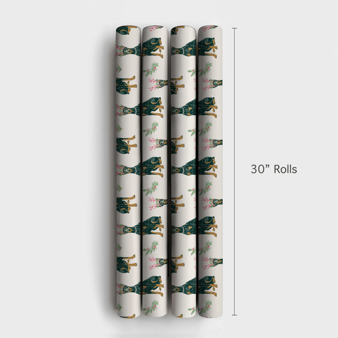 Dashing Dobermans - Wrapping Paper - Aspen & Arlo