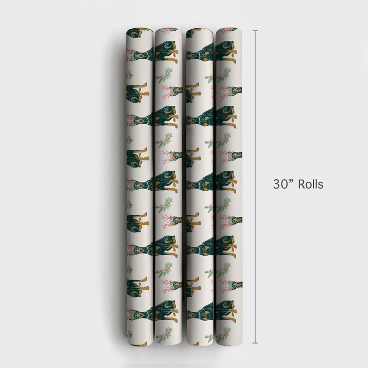 Dashing Dobermans - Wrapping Paper - Aspen & Arlo