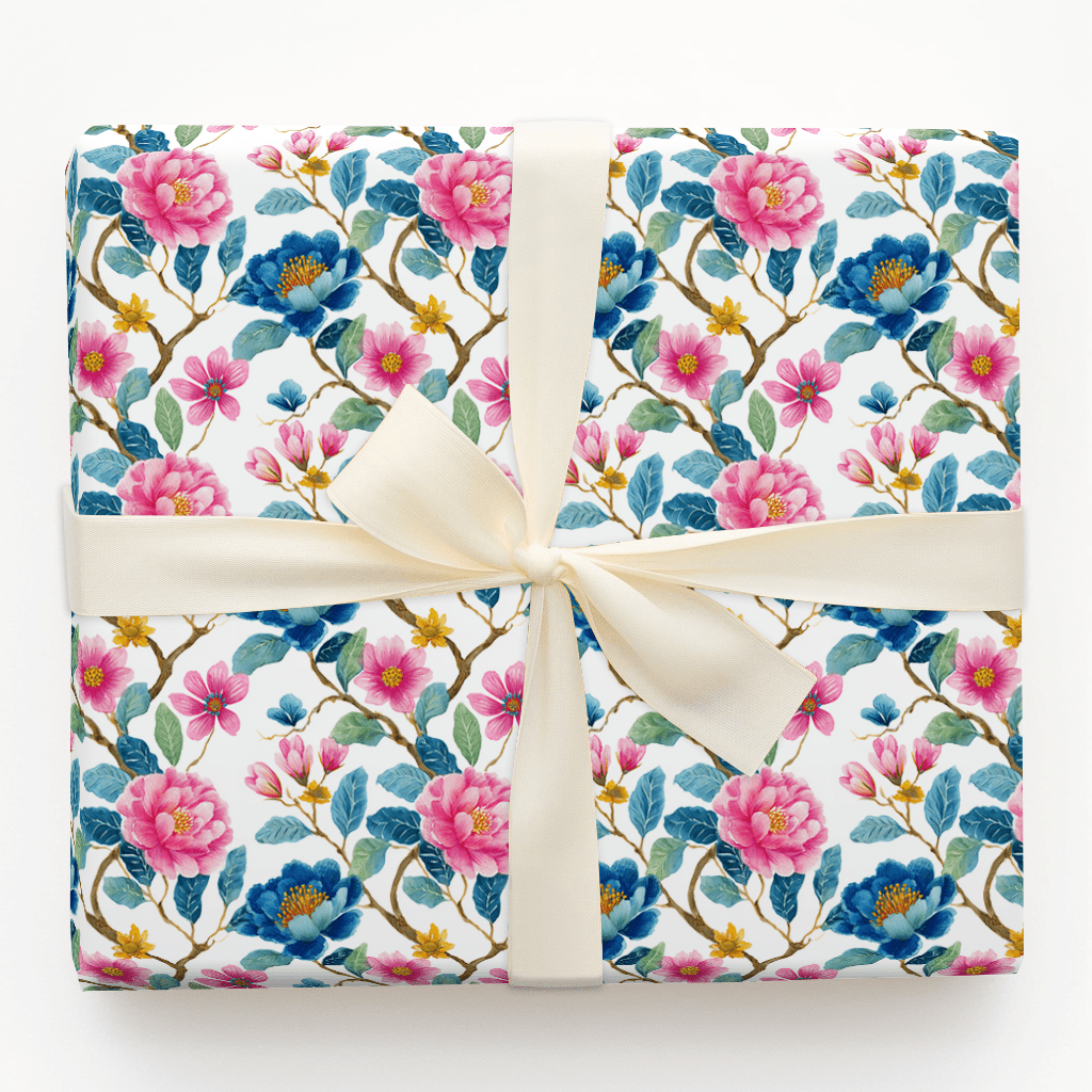 Tea With Bloom - Wrapping Paper - Aspen & Arlo