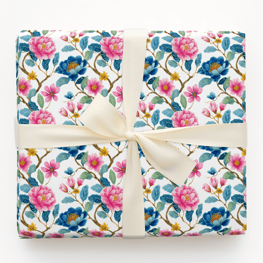 Tea With Bloom - Wrapping Paper - Aspen & Arlo
