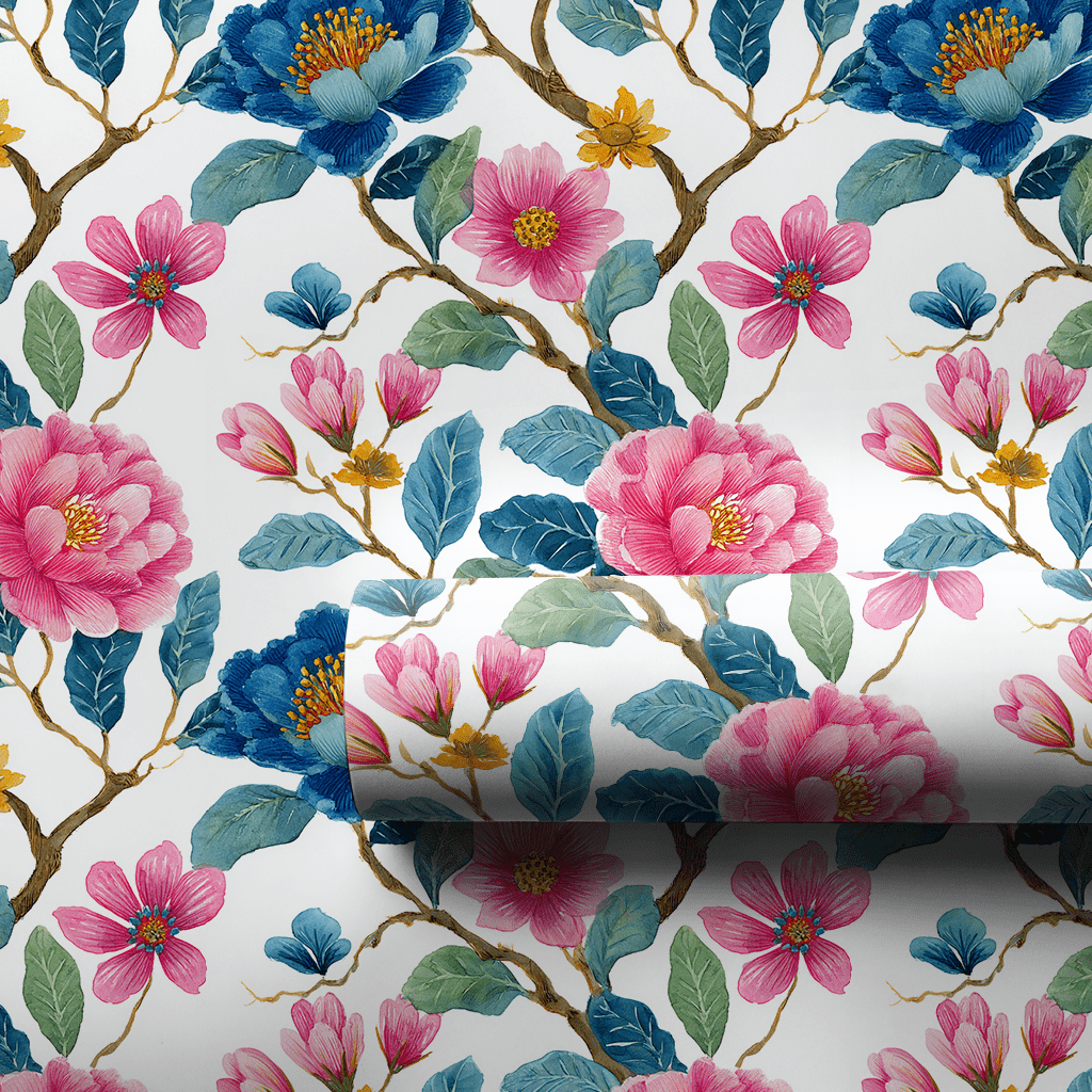 Tea With Bloom - Wrapping Paper - Aspen & Arlo