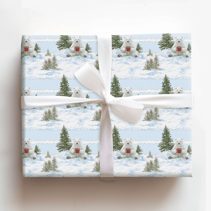 Polar Bear Lodge - Wrapping Paper - Aspen & Arlo