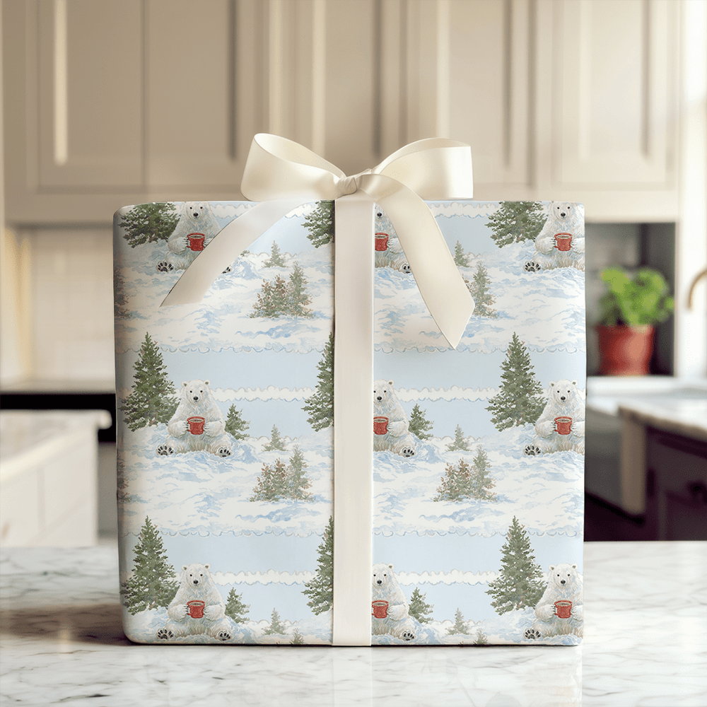 Polar Bear Lodge - Wrapping Paper - Aspen & Arlo