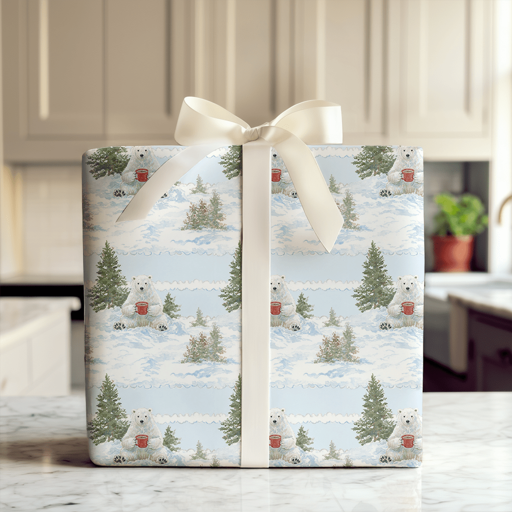 Polar Bear Lodge - Wrapping Paper - Aspen & Arlo