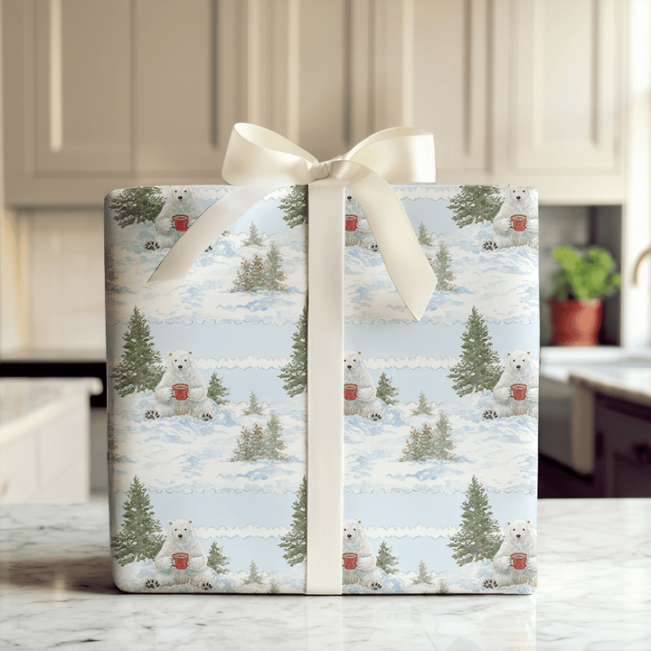 Polar Bear Lodge - Wrapping Paper - Aspen & Arlo