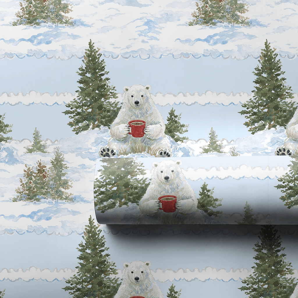 Polar Bear Lodge - Wrapping Paper - Aspen & Arlo